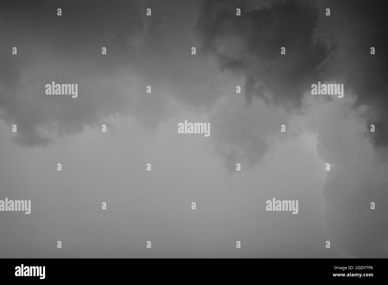 Supercell storm clouds with intense winds. dark sky background Stock ...