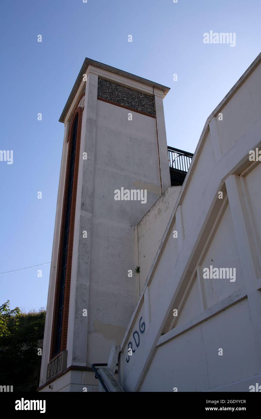 The Viking Bay Lift to the beach from the promenade, Broadstairs, Kent