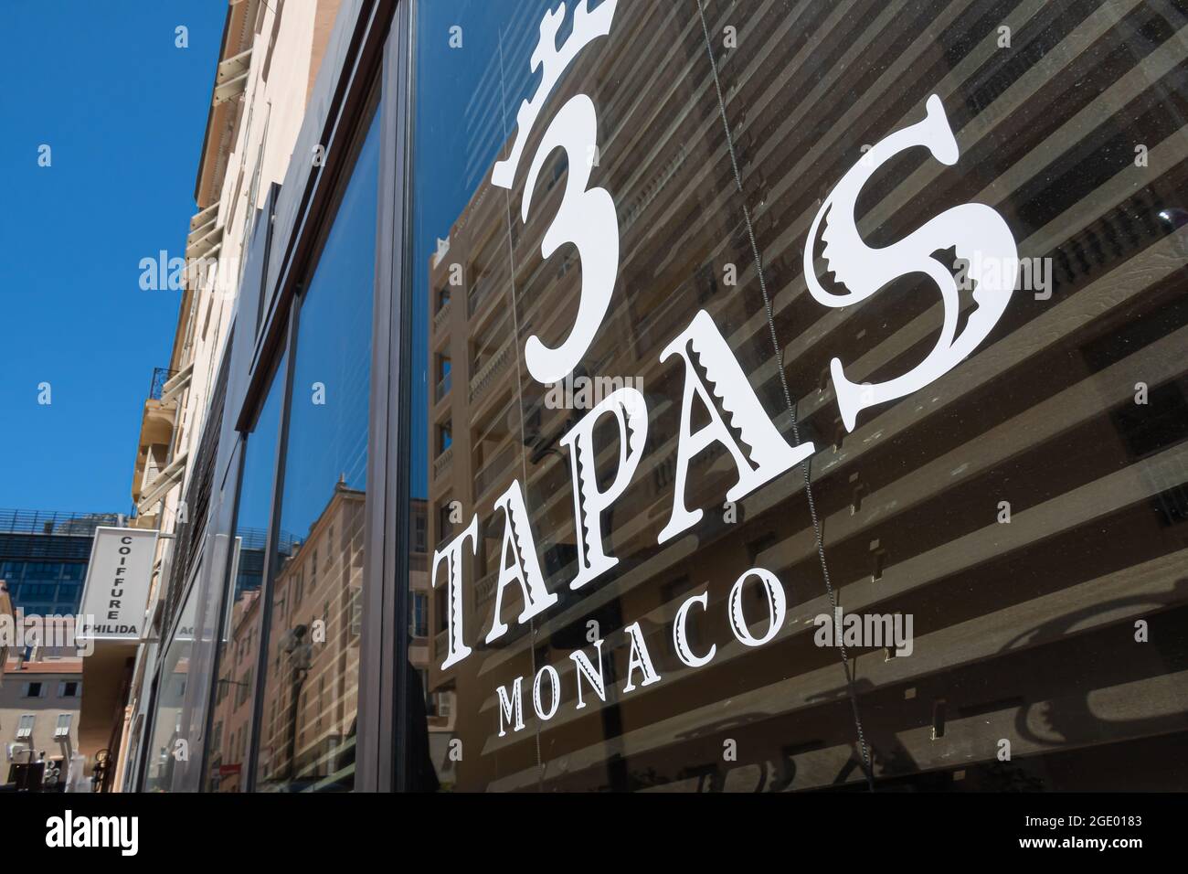 Monte Carlo, Monaco July 4, 2020 3 Tapas restaurant in Monte Carlo