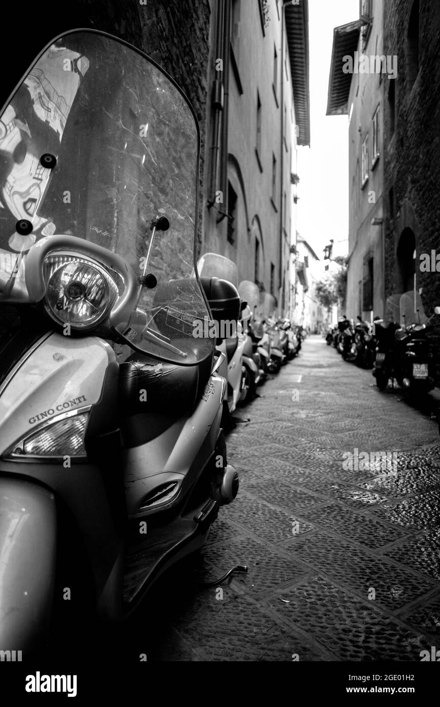 Scooter rome Black and White Stock Photos & Images - Alamy