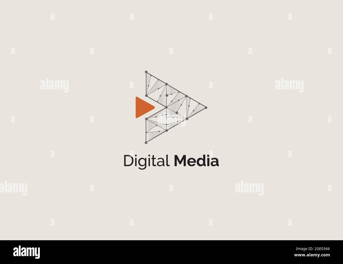 digital media logo design template Stock Vector Image & Art Alamy