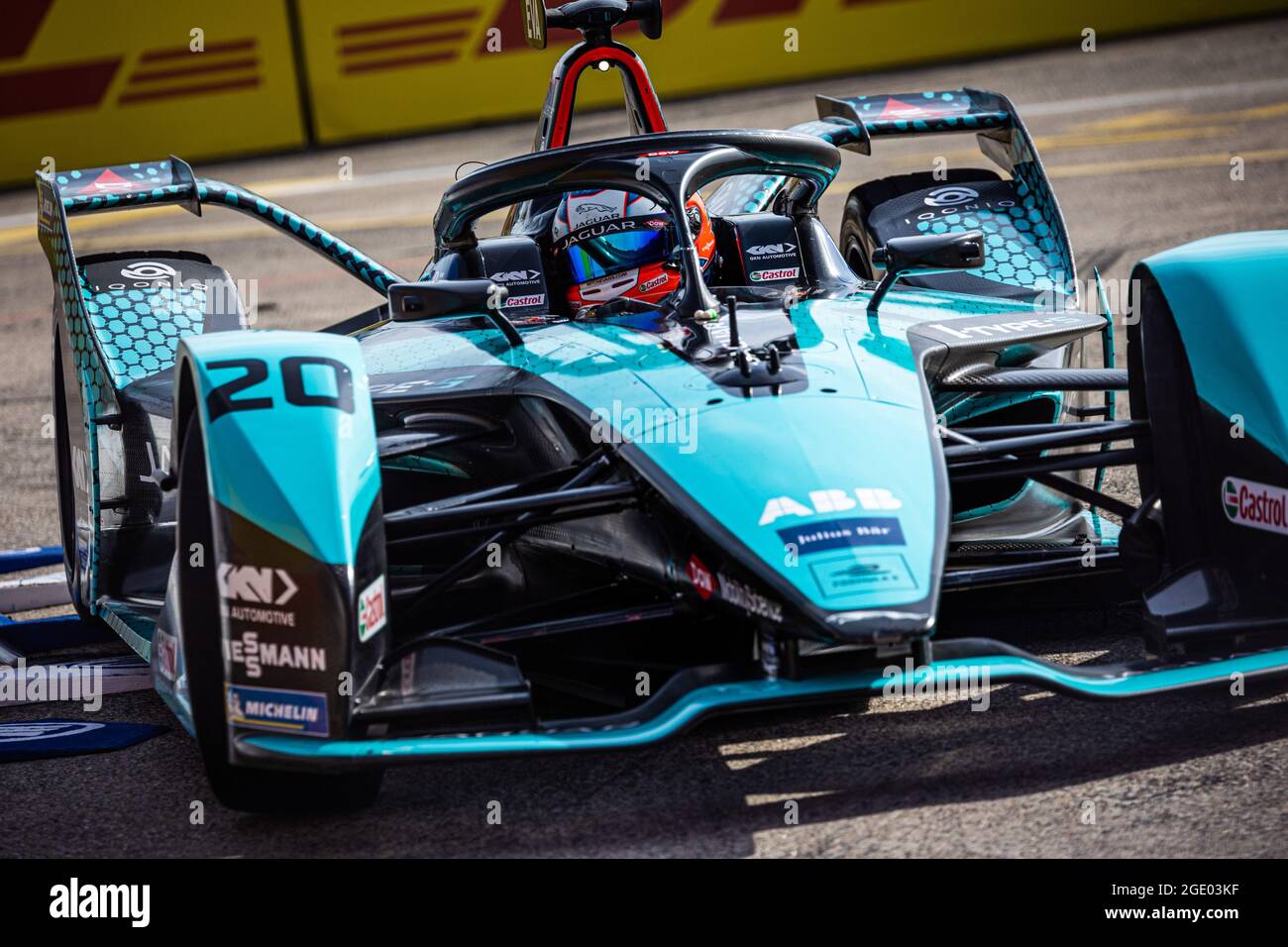 20 Evans Mitch (nzl), Jaguar Racing, Jaguar I-Type 5, action during the 2021 Berlin ePrix, 8th meeting of the 2020-21 Formula E World Championship, on the Tempelhof Airport Street Circuit from August 14 to 15, in Berlin, Germany - Photo Germain Hazard / DPPI Stock Photo