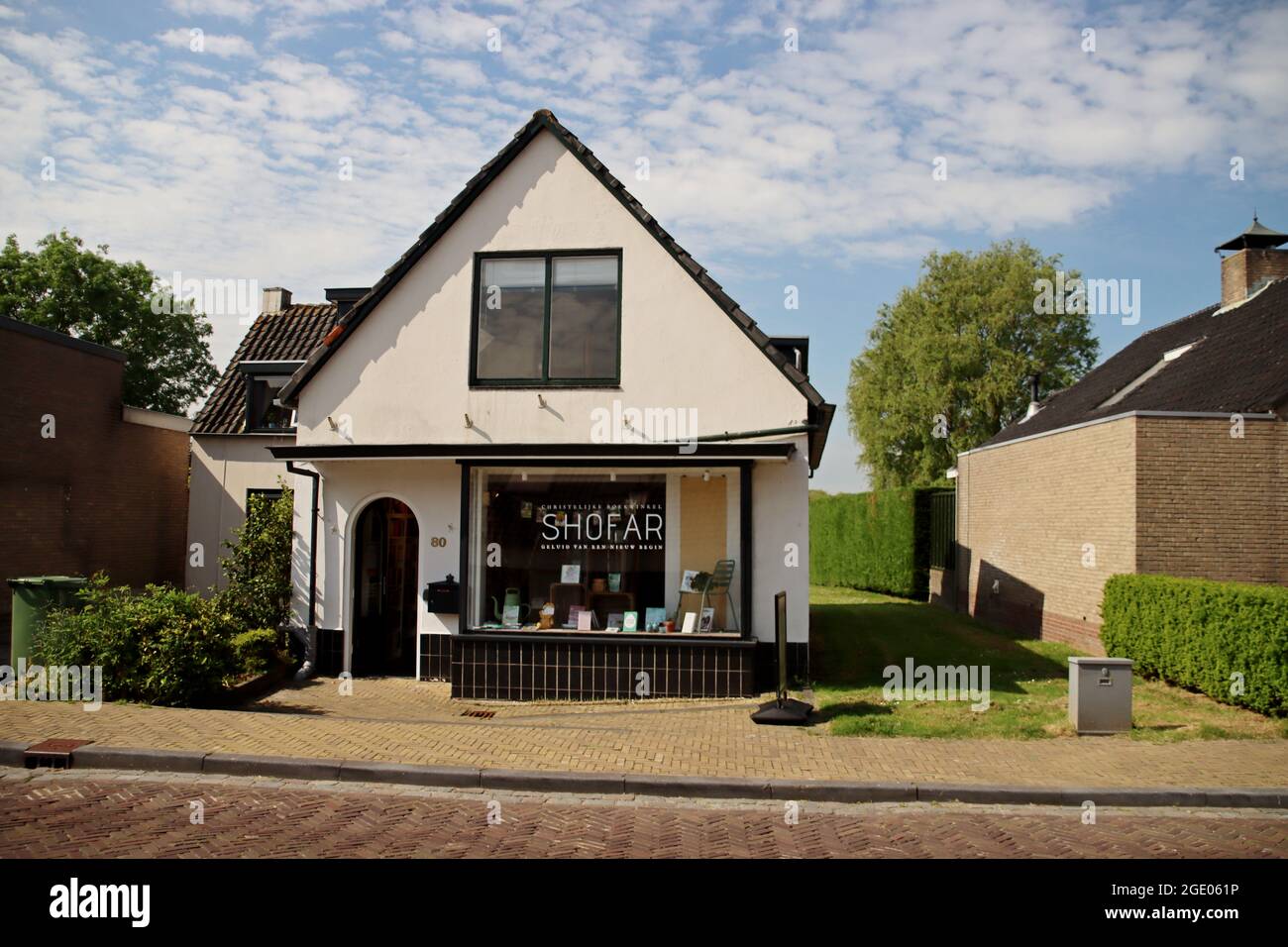 Bible shop Shofar in the old village of Nieuwerkerk aan den IJssel in