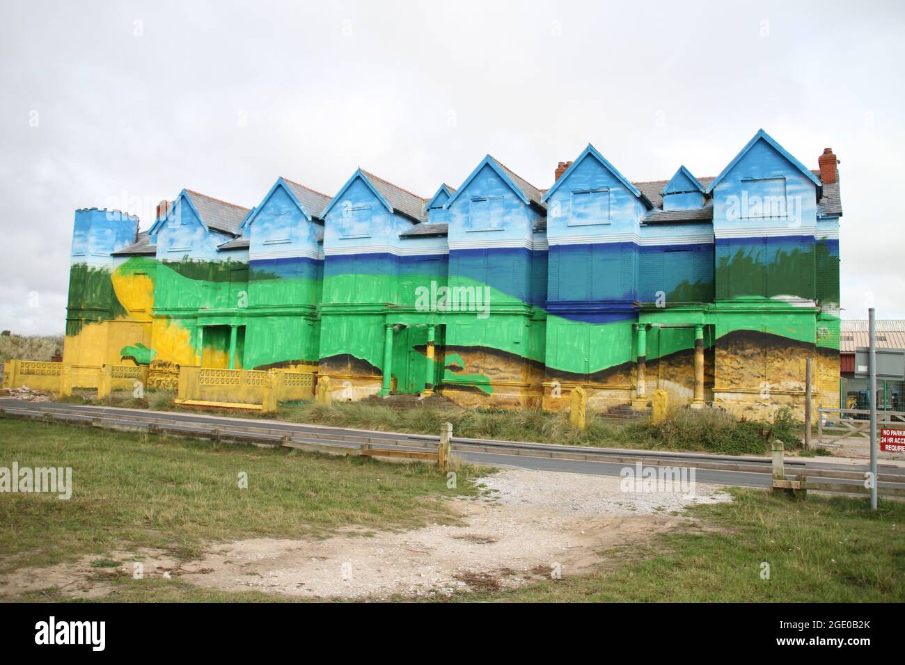 Largest artwork by single artist in Uk in Ainsdale Stock Photo Alamy