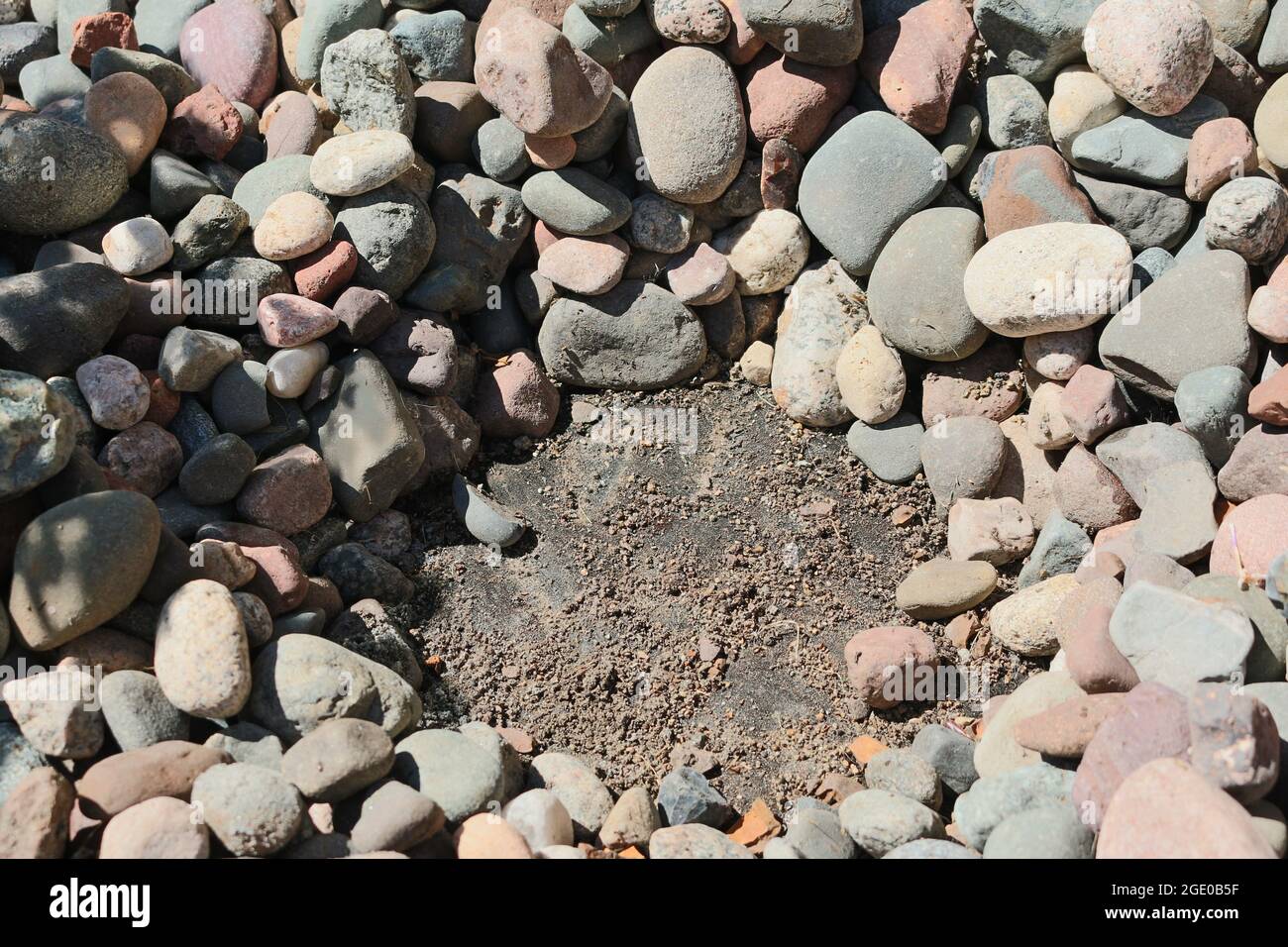 Planting around rocks Stock Photo - Alamy