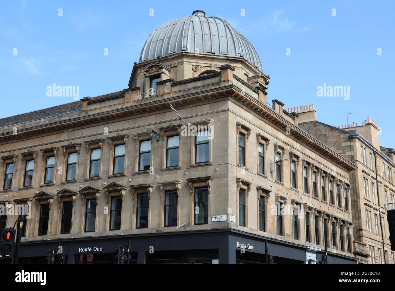 McLellan Galleries and Route One store at Sauchiehall Street in Glasgow Stock Photo