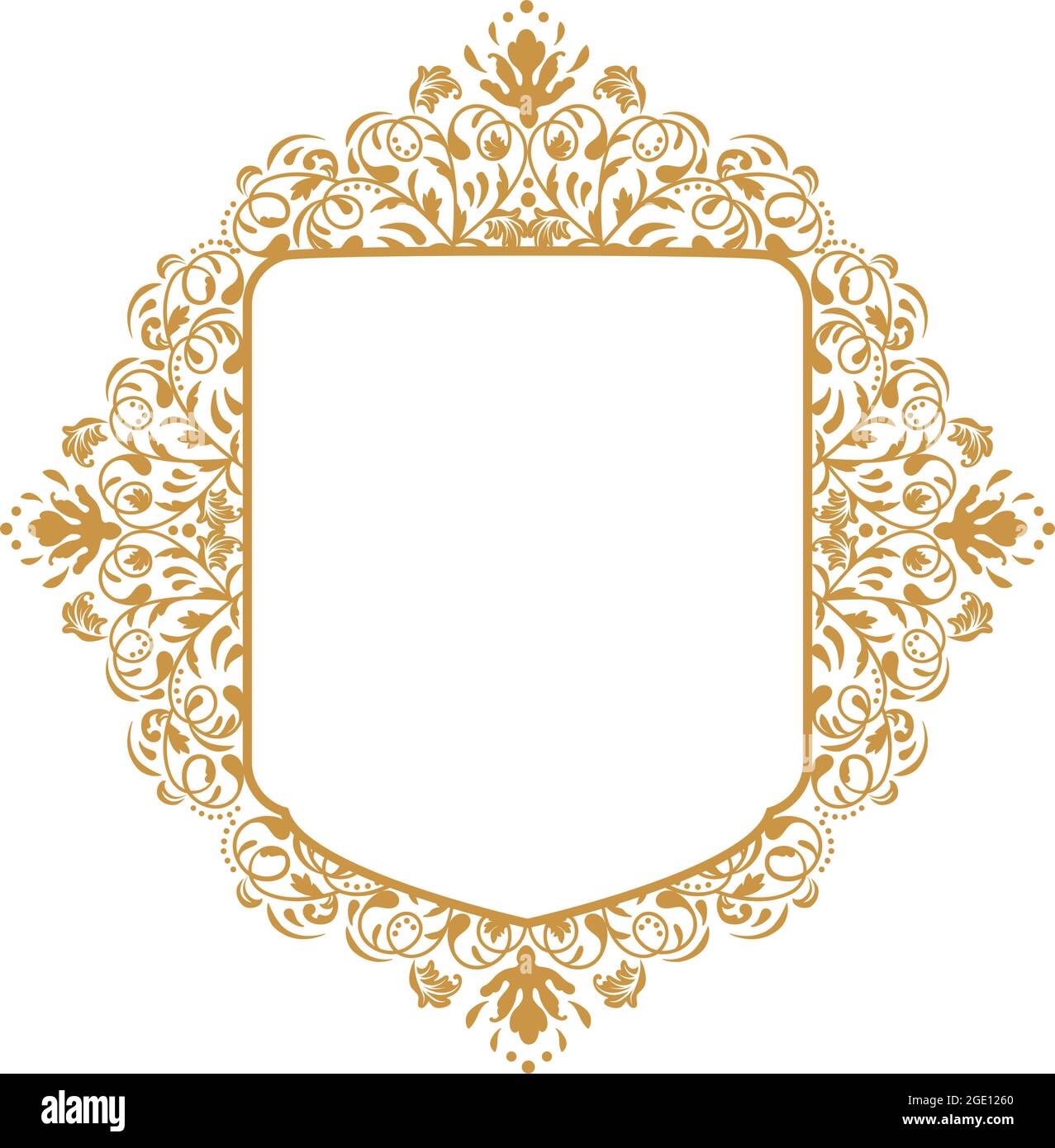 frame with floral ornament Stock Vector Image & Art - Alamy
