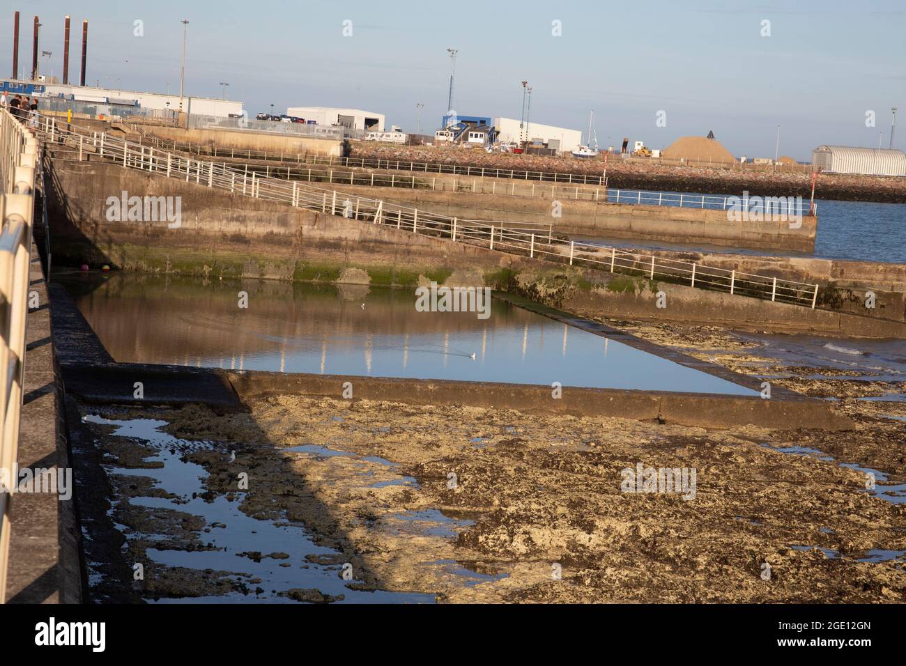The seafront under West Cliff looking towards the harbour, Ramsgate