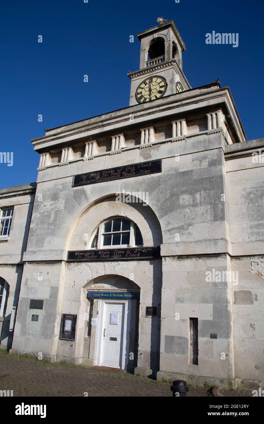Ramsgate Maritime Museum in the Clock House on the quayside at Ramsgate ...