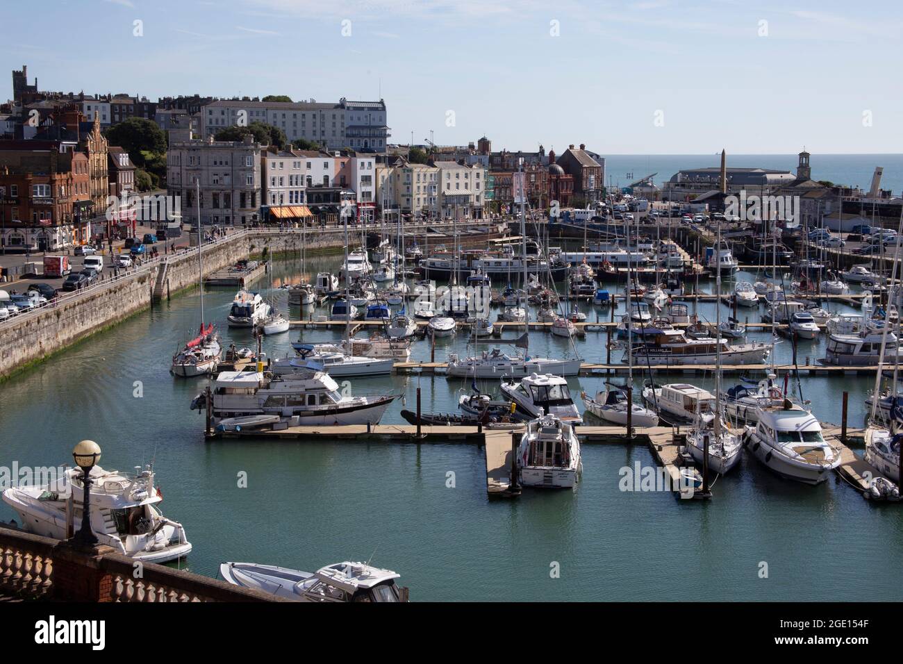 Royal Harbour of Ramsgate and Royal Harbour Marina, East Kent, England UK Stock Photo