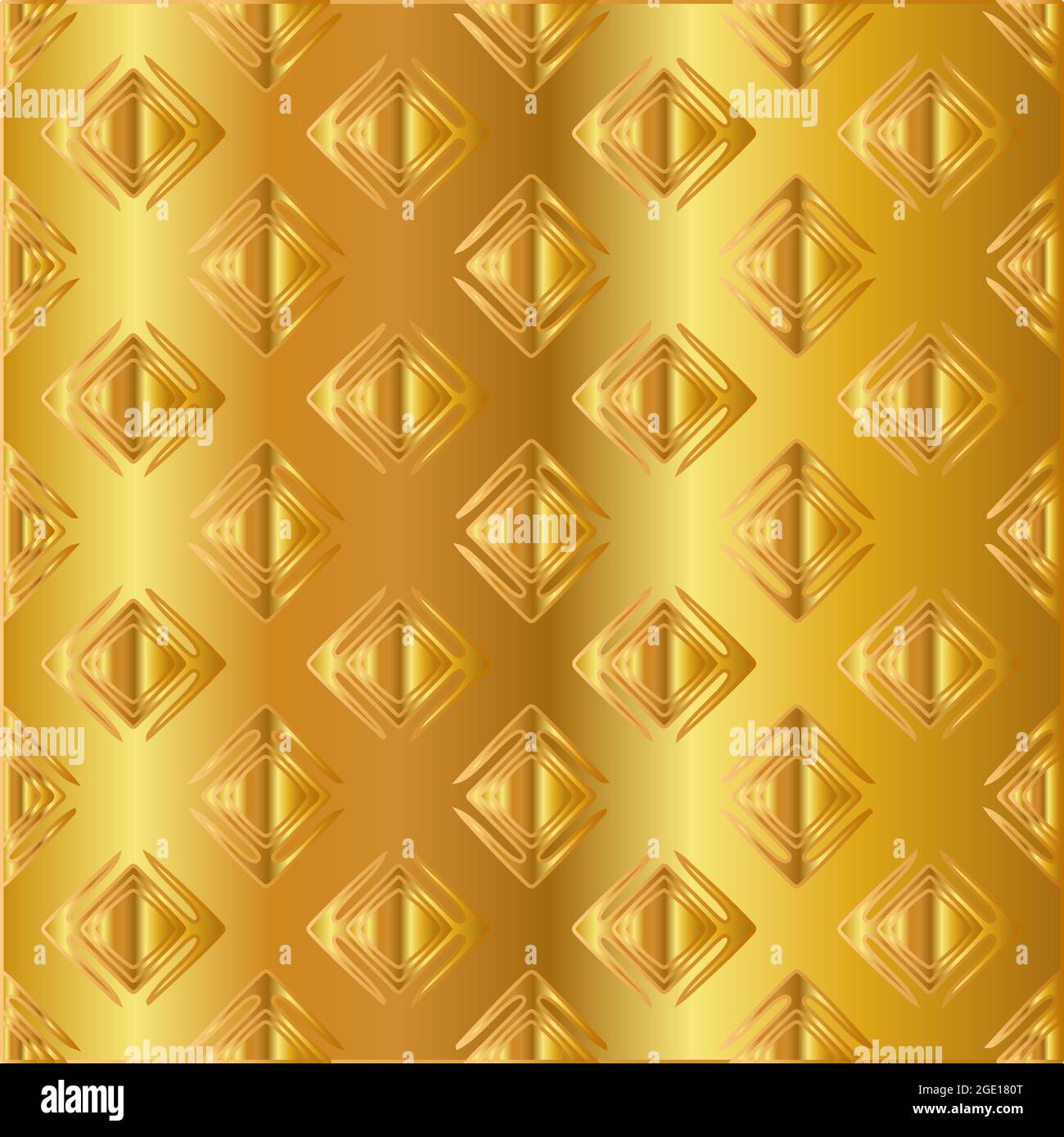Geometric vector pattern with yellow and white gradient. gold ornament ...
