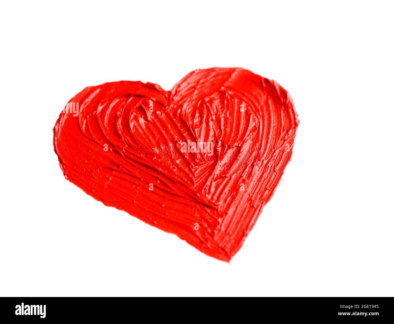 Drawing heart isolated on white Stock Photo - Alamy