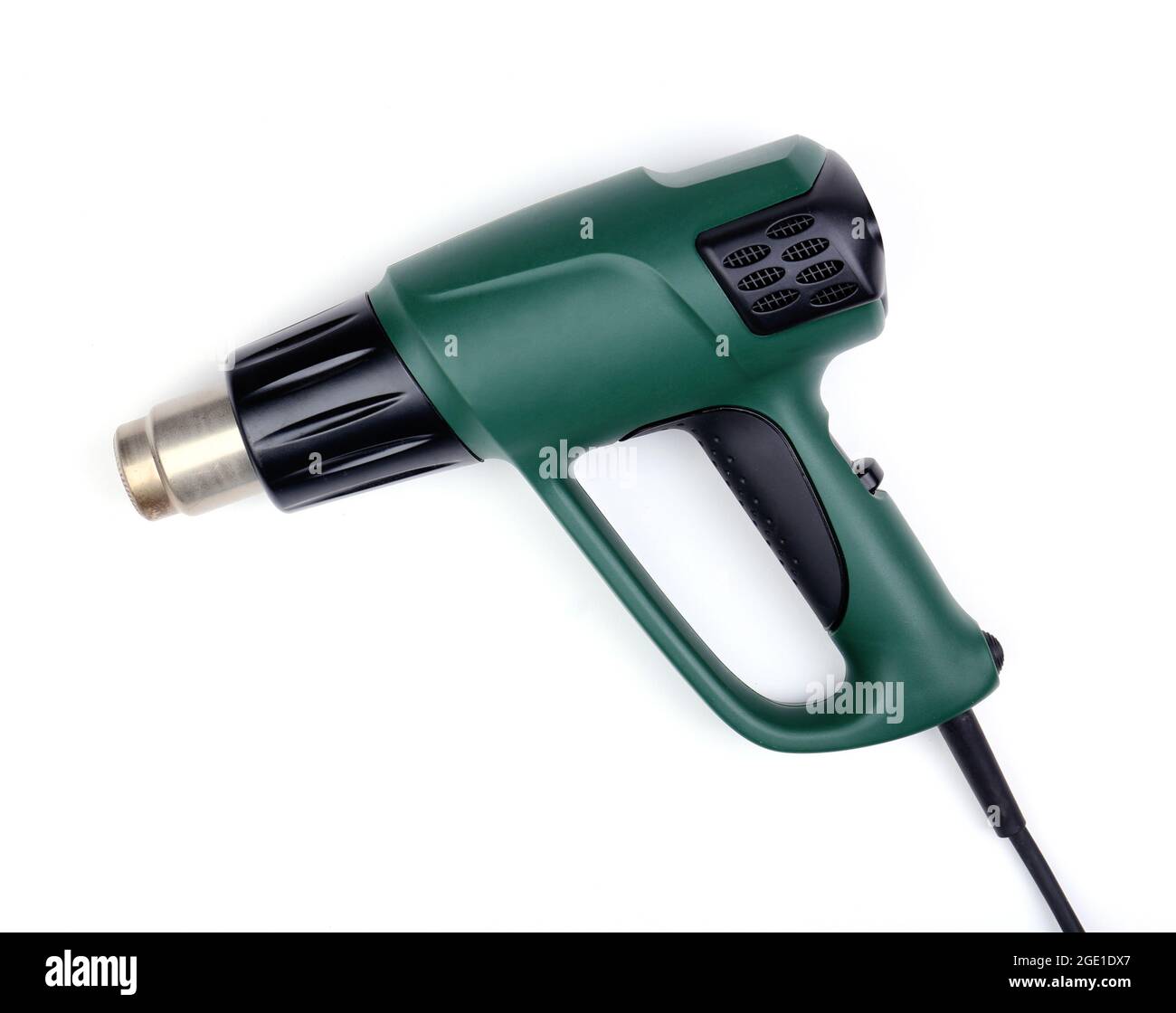 Industrial heat gun isolated on white Stock Photo Alamy