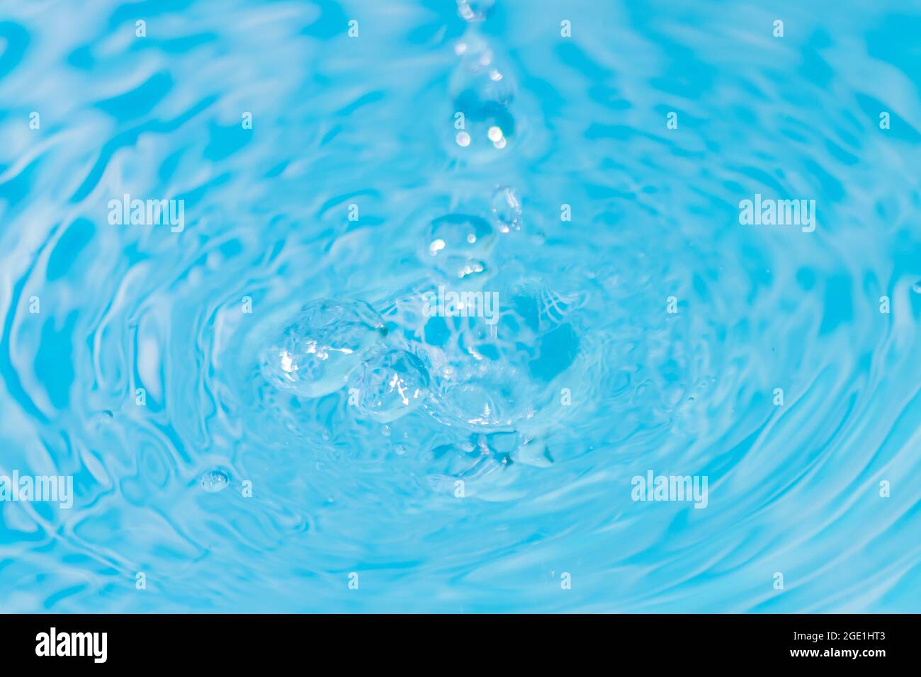 Water drops with copy space, freshness concept, refreshing feelings, mental health, positive and sensorial feelings. Stock Photo