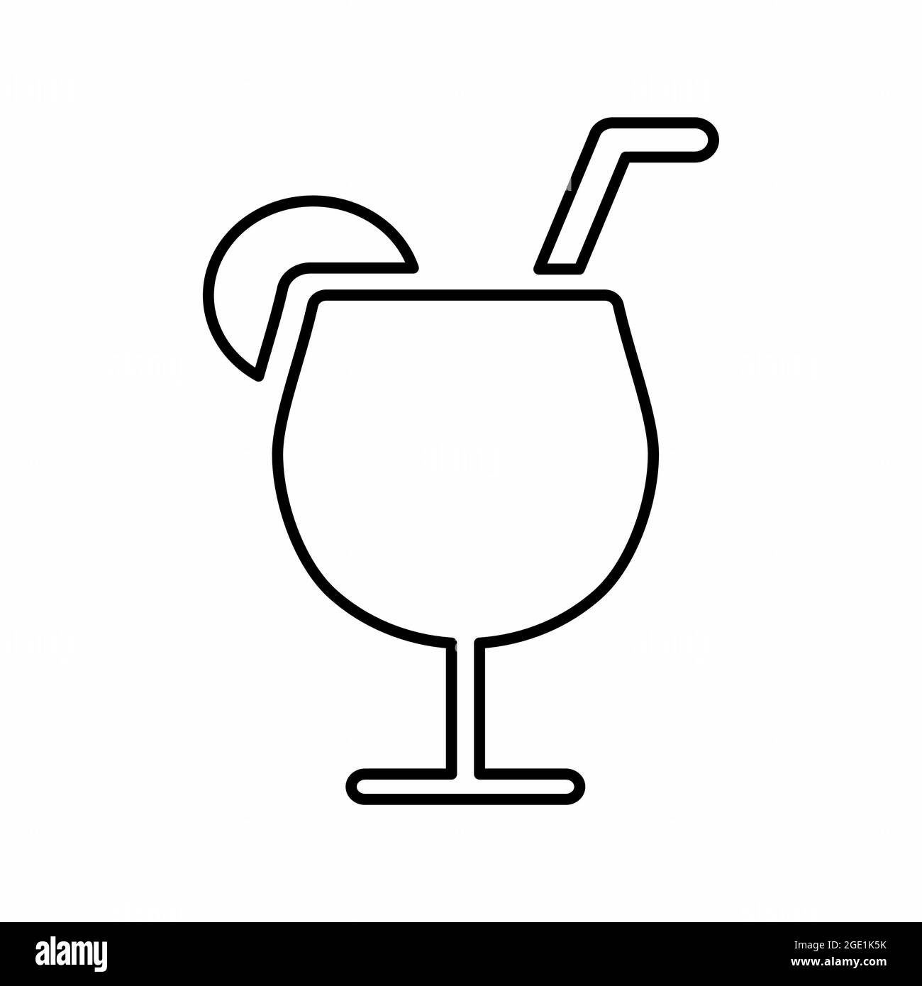 Vector Graphic of - Drink - Line Style - simple illustration. Editable stroke. Design template vector.outline style design.Vector graphic illustration Stock Vector