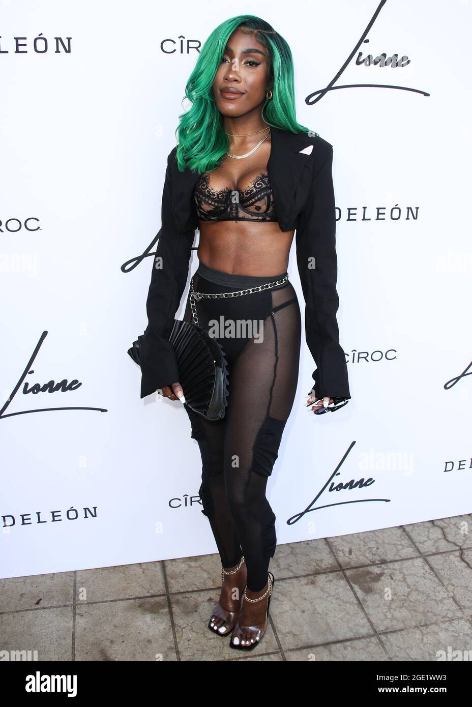 Los Angeles, United States. 15th Aug, 2021. LOS ANGELES, CALIFORNIA, USA -  AUGUST 15: Singer Sevyn Streeter (Amber Denise Streeter) arrives at the  Lionne Fall/Winter 2021 Fashion Show held at The Ebell