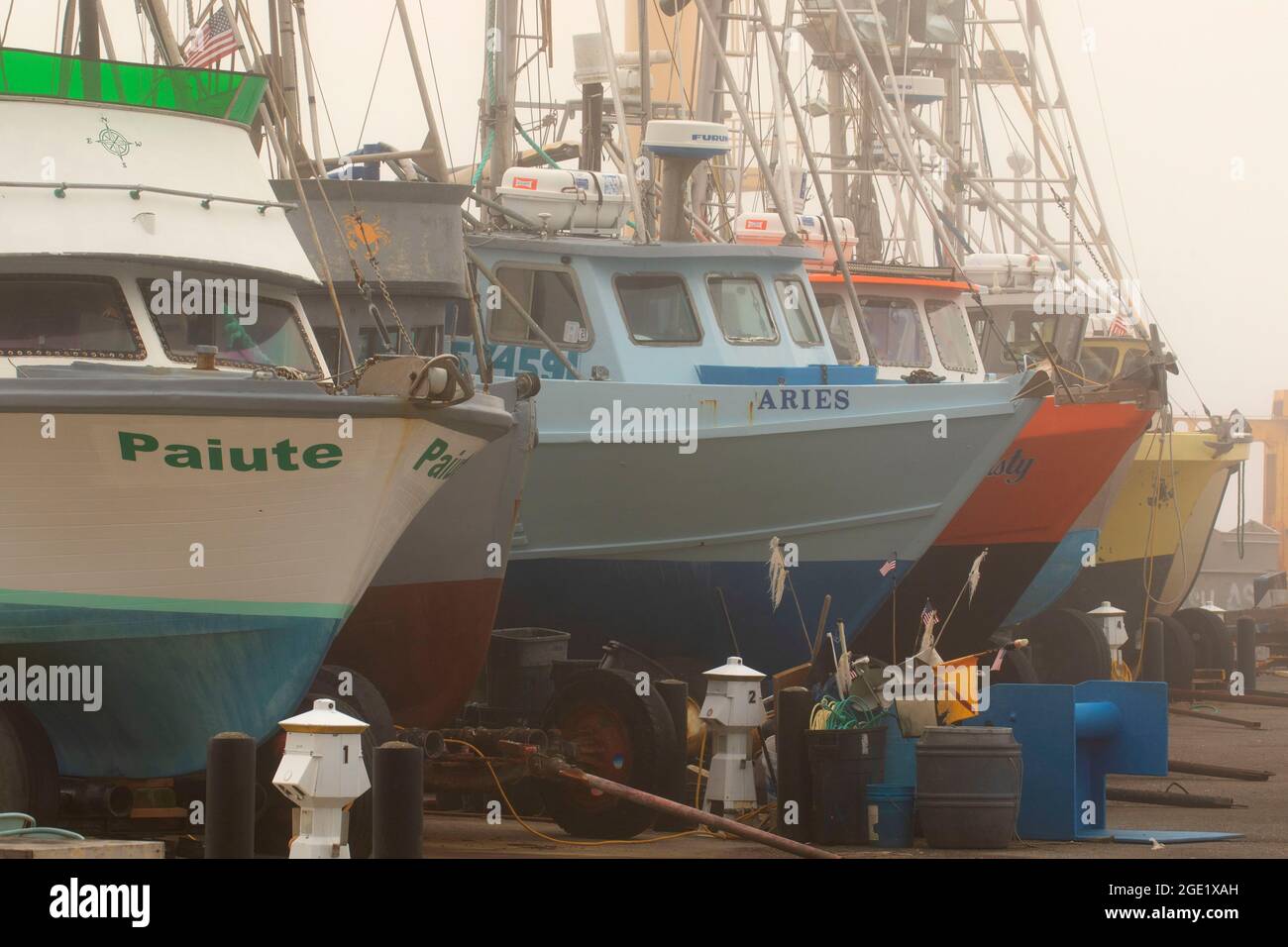 Fishing boats port port orford hi-res stock photography and images