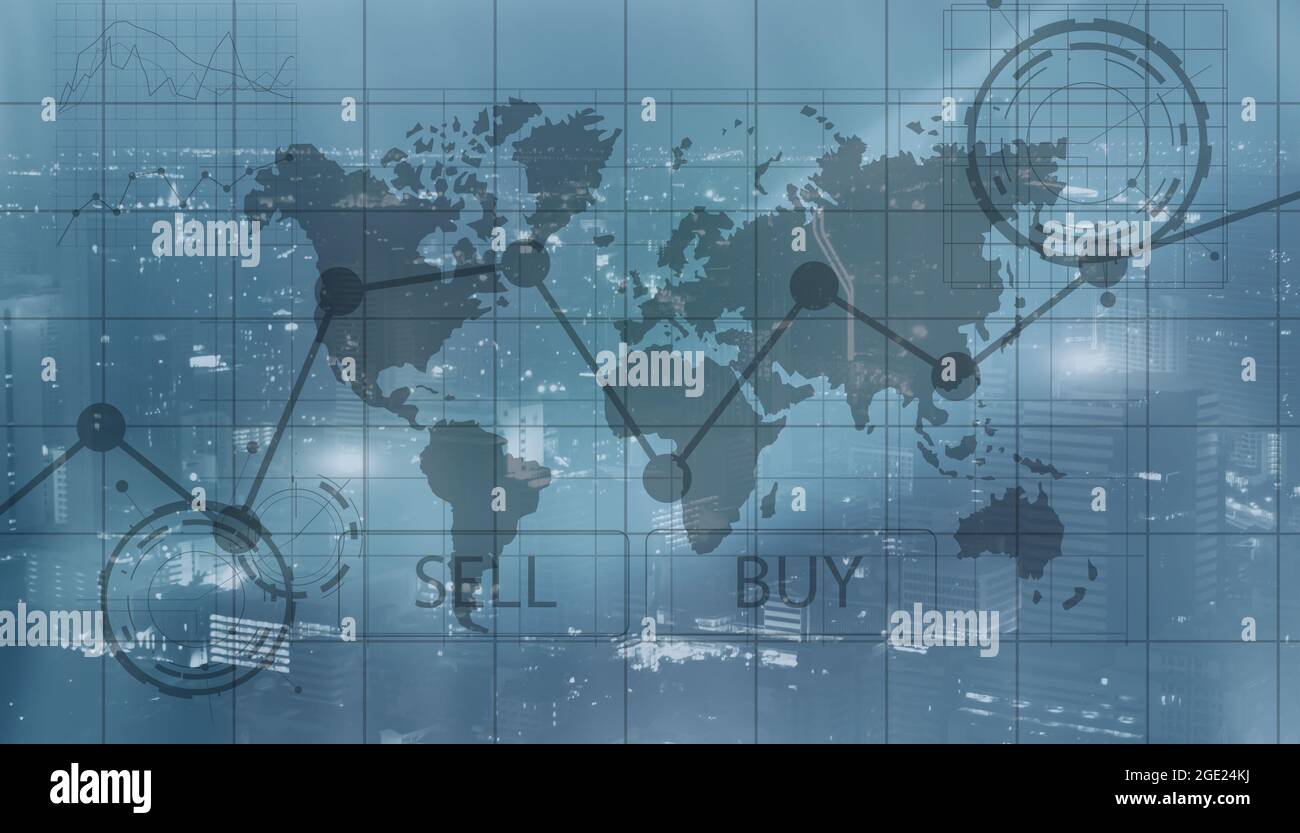Sell and Buy Finance Business Traders concept. Stock Photo