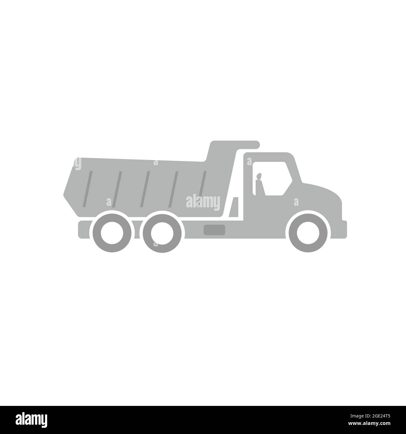 Cargo Delivery Truck Isolated. Moving truck vector isolated. Stock Vector