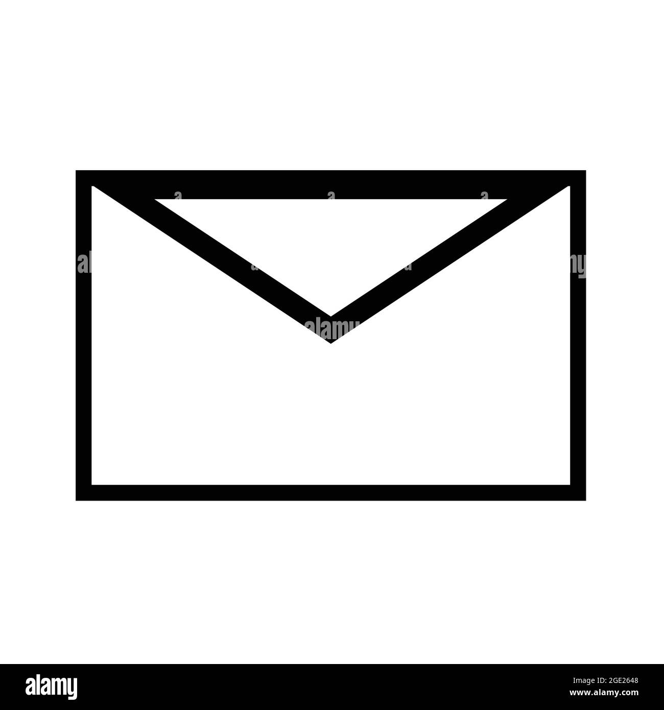 Mail or message symbol vector icon. Stock Vector