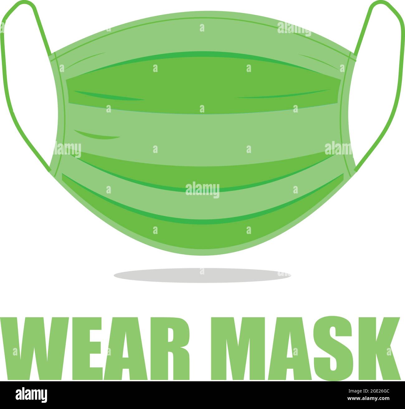 Protective face mask icon. Medical mask vector. Stock Vector