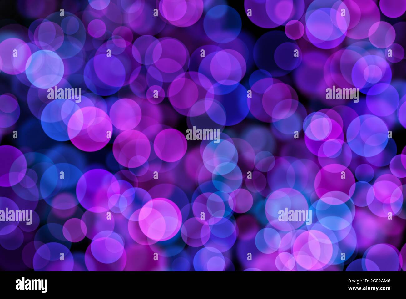 Abstract colorful defocused circular facula. Bokeh blurred color light can use background. Stock Photo