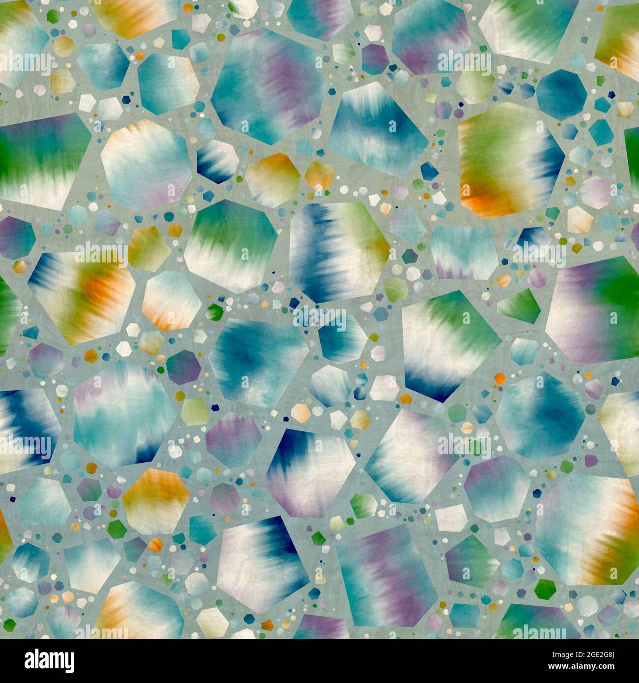 Seamless modern abstract random terrazzo pattern swatch Stock Photo - Alamy