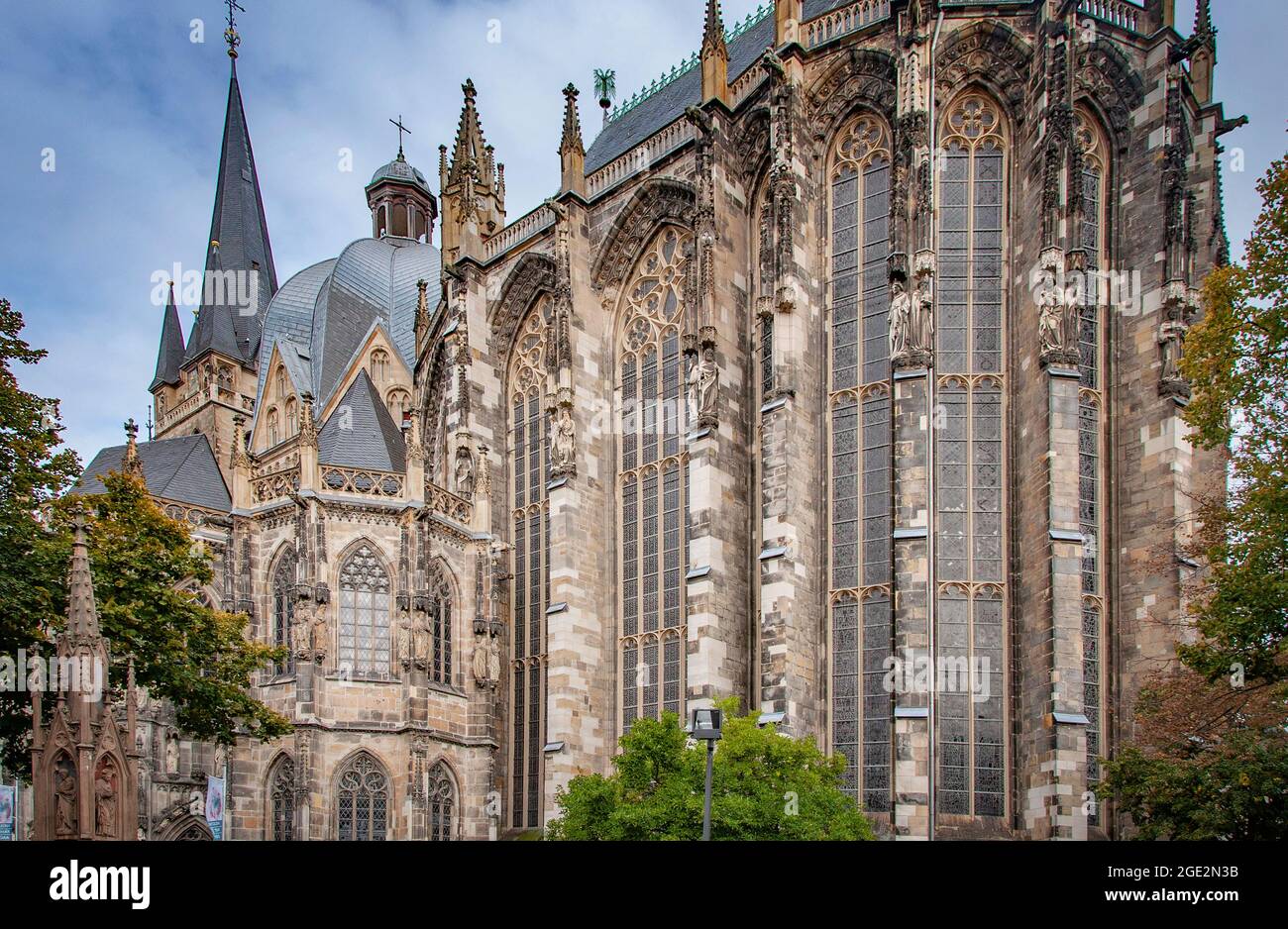 AACHEN, GERMANY. OCTOBER 04, 2020 Aachen cathedral Ghotic architecture Stock Photo