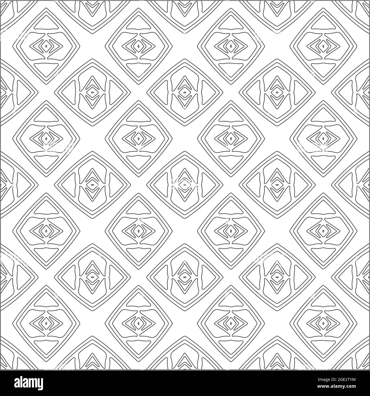 Vector pattern with symmetrical elements . Repeating geometric tiles ...