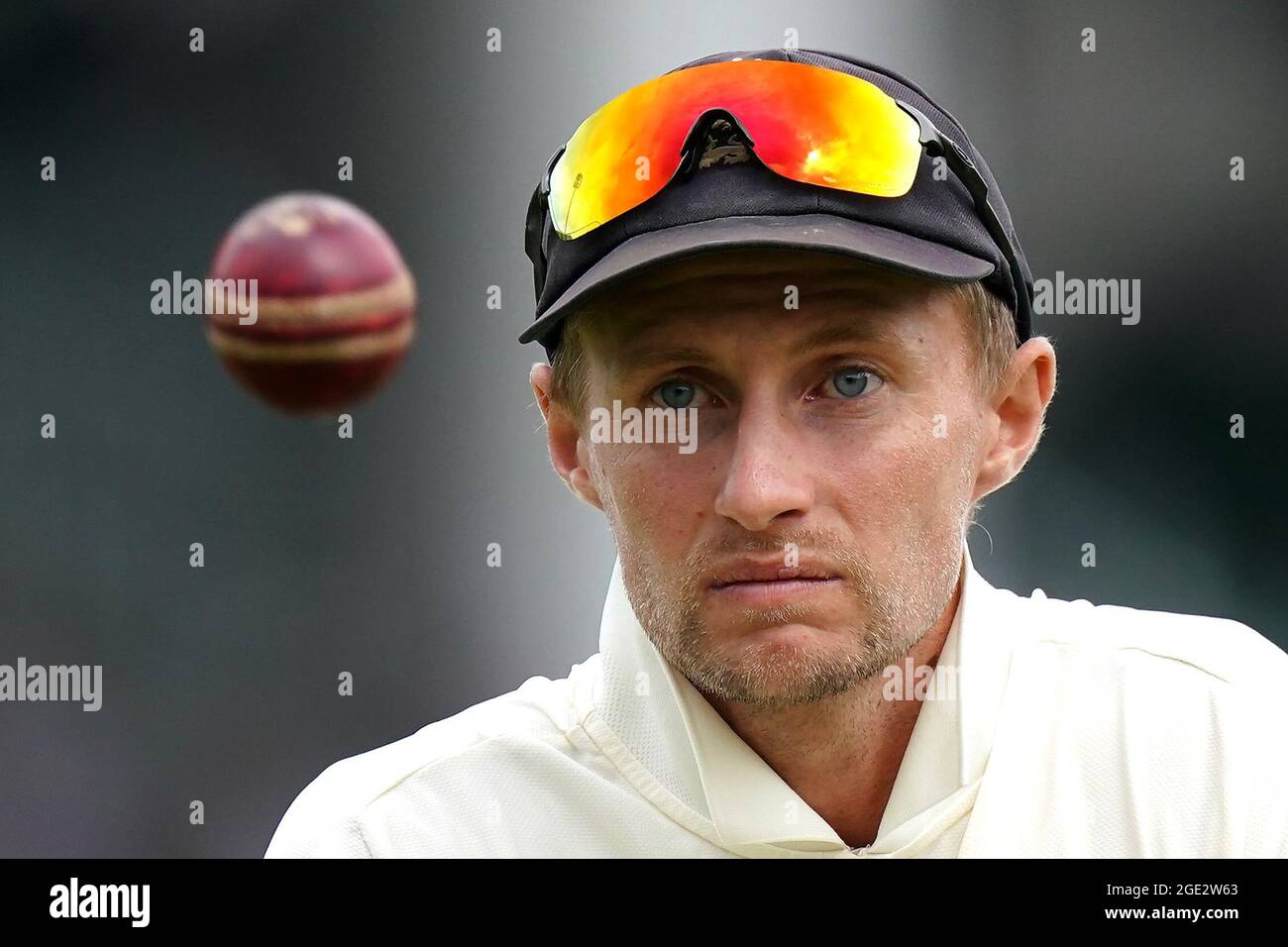 England's Joe Root in action during day five of the cinch Second Test match at Lord's, London. Picture date: Monday August 16, 2021. Stock Photo