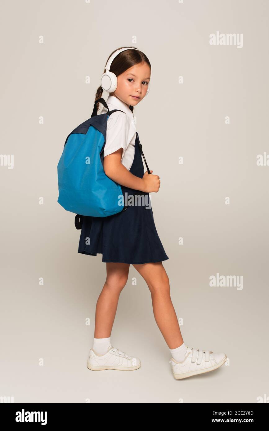 Girl in blue school uniform hi-res stock photography and images - Alamy