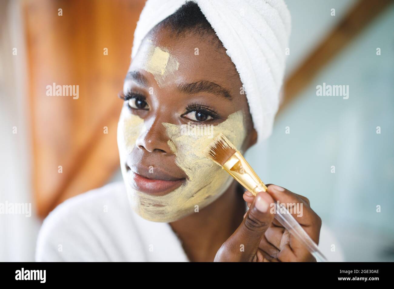 Woman beauty face mask portrait hi-res stock photography and images - Alamy