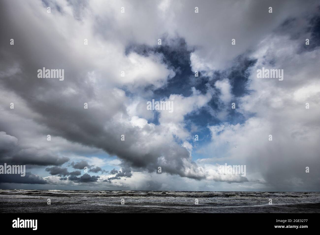 The Netherlands, Bergen, clouds. Stock Photo