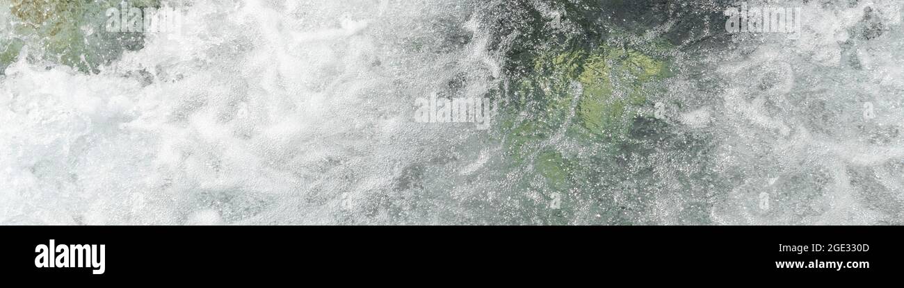 Wavy bright water background, natural wet backdrop Stock Photo
