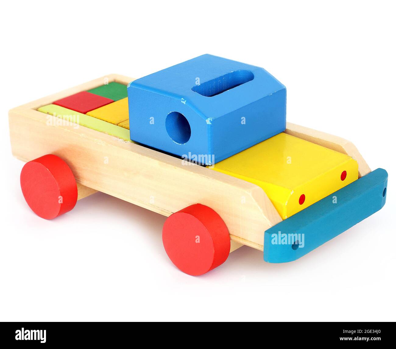 Cots and Cuddles Wooden Yellow Car Toy for Kids
