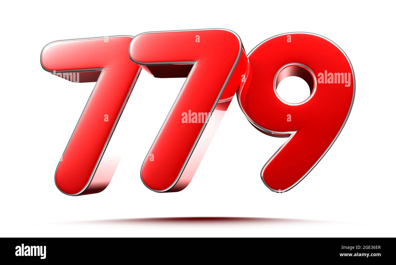 3d number 779 hi-res stock photography and images - Alamy