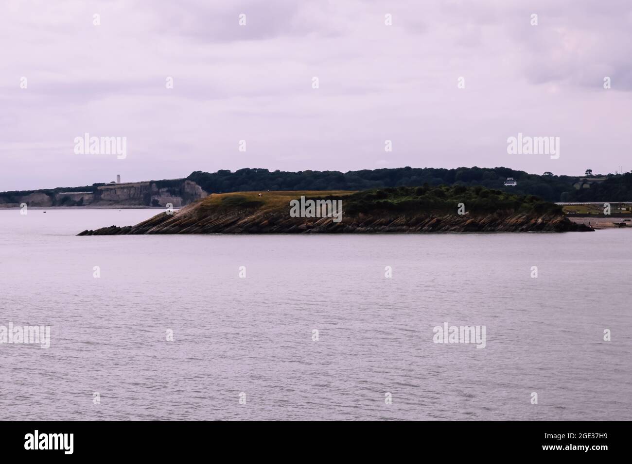 Watchhouse Bay, old harbour view from Friars Point, Barry Island, South