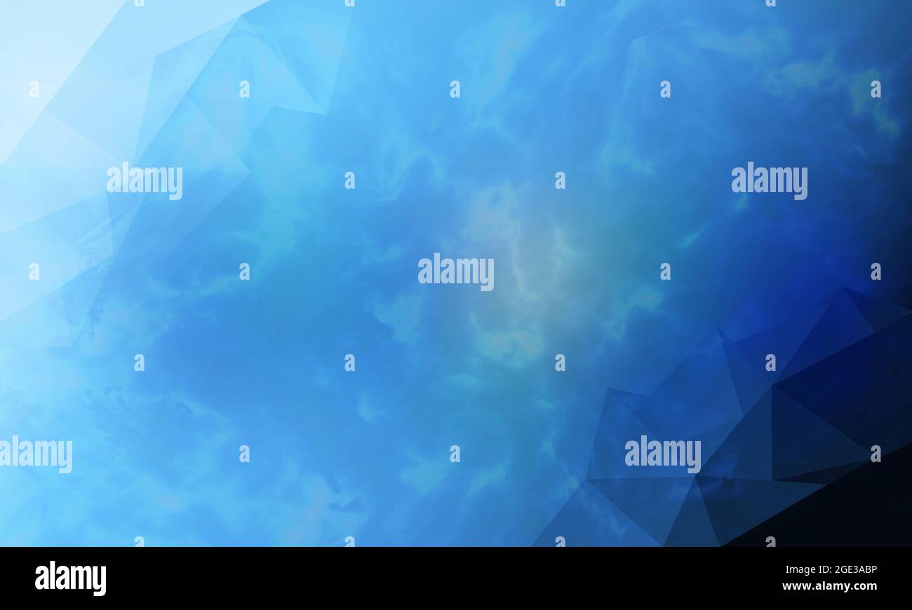 abstract blue geometric background Stock Photo - Alamy