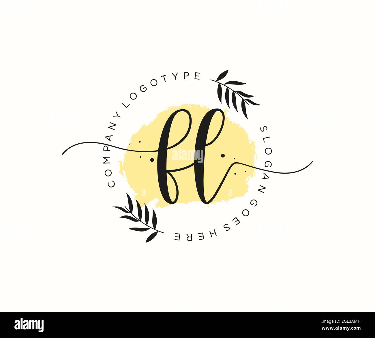 FL Feminine logo beauty monogram and elegant logo design, handwriting ...