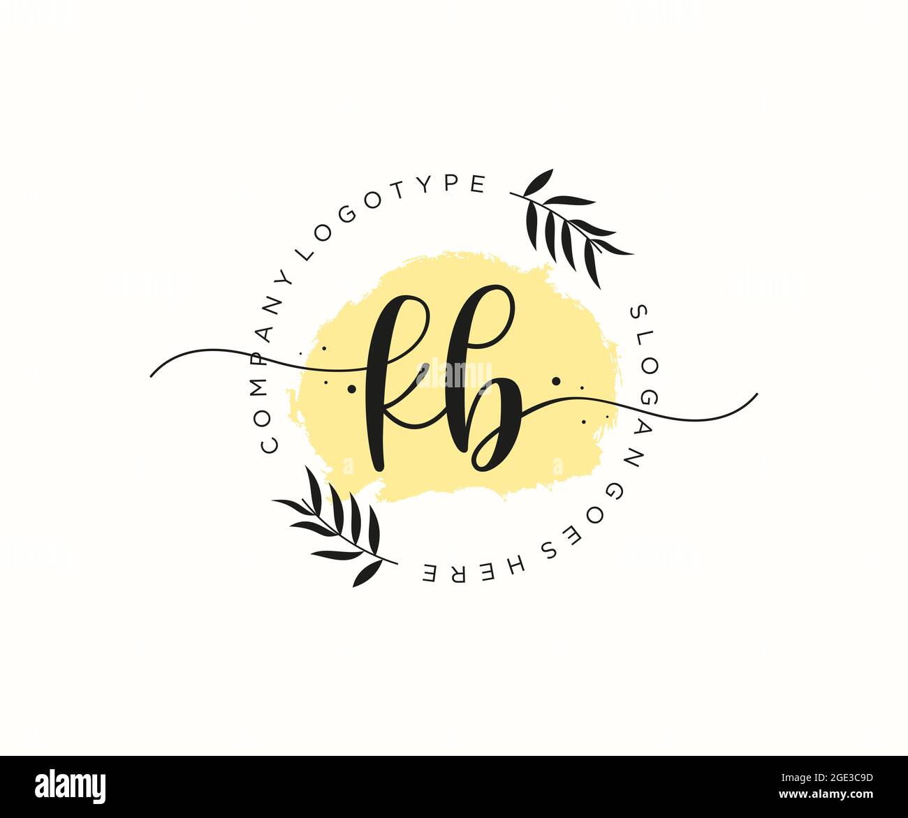 KB Feminine logo beauty monogram and elegant logo design, handwriting logo  of initial signature, wedding, fashion, floral and botanical with creative  Stock Vector Image & Art - Alamy