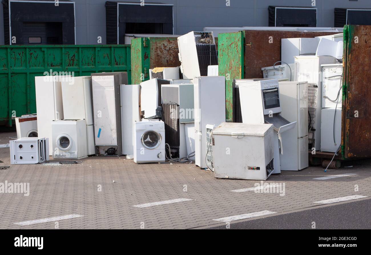 Collected and awaiting for the disposal of electronicwaste