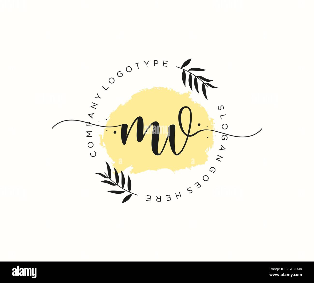 MM beauty monogram and elegant logo design handwriting logo of initial  signature, wedding, fashion, floral and botanical with creative template  Stock Vector Image & Art - Alamy