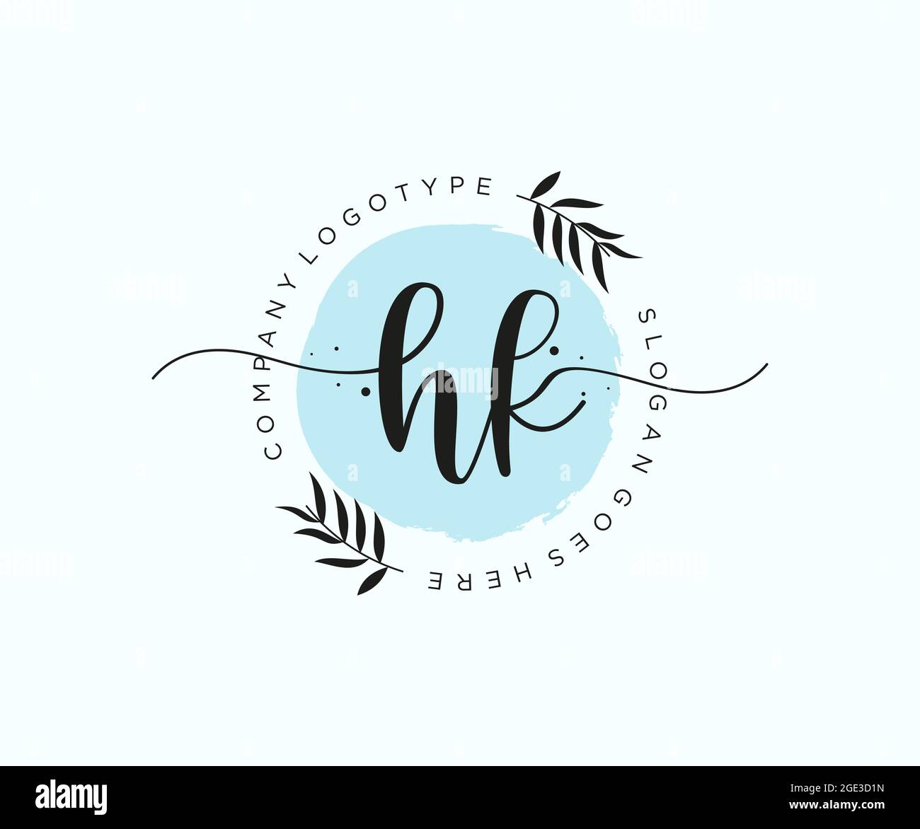 HK Feminine logo beauty monogram and elegant logo design, handwriting logo  of initial signature, wedding, fashion, floral and botanical with creative  Stock Vector Image & Art - Alamy