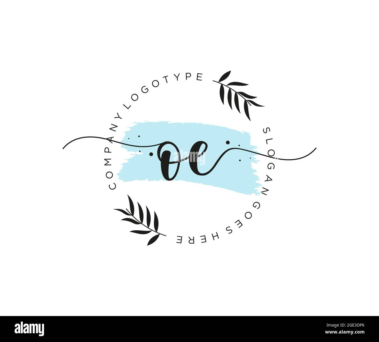 OE Feminine logo beauty monogram and elegant logo design, handwriting ...