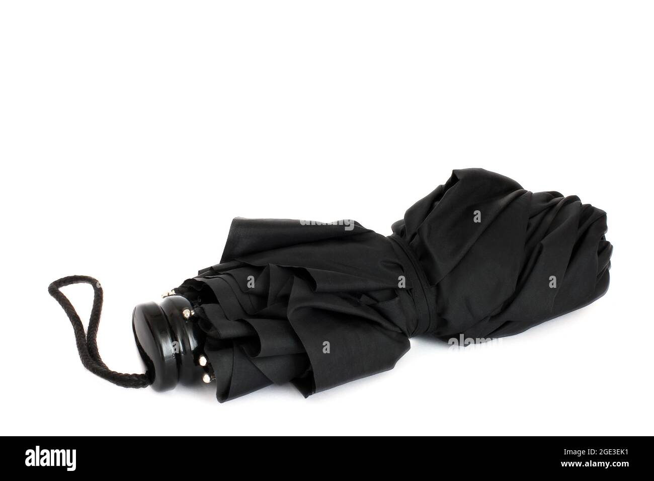 Black Umbrella on a white background Stock Photo Alamy