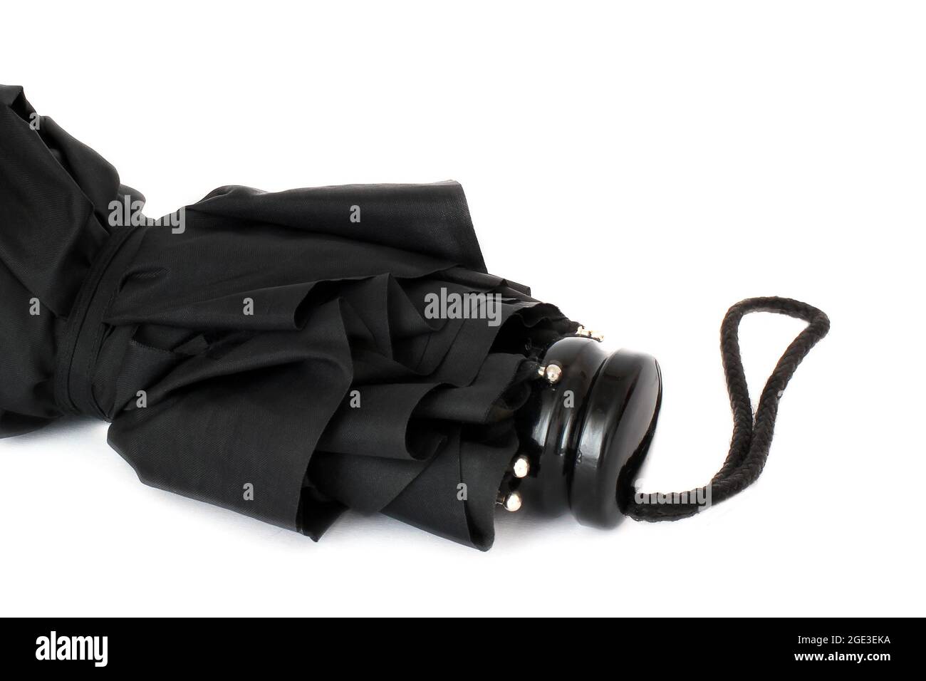 Black Umbrella on a white background Stock Photo