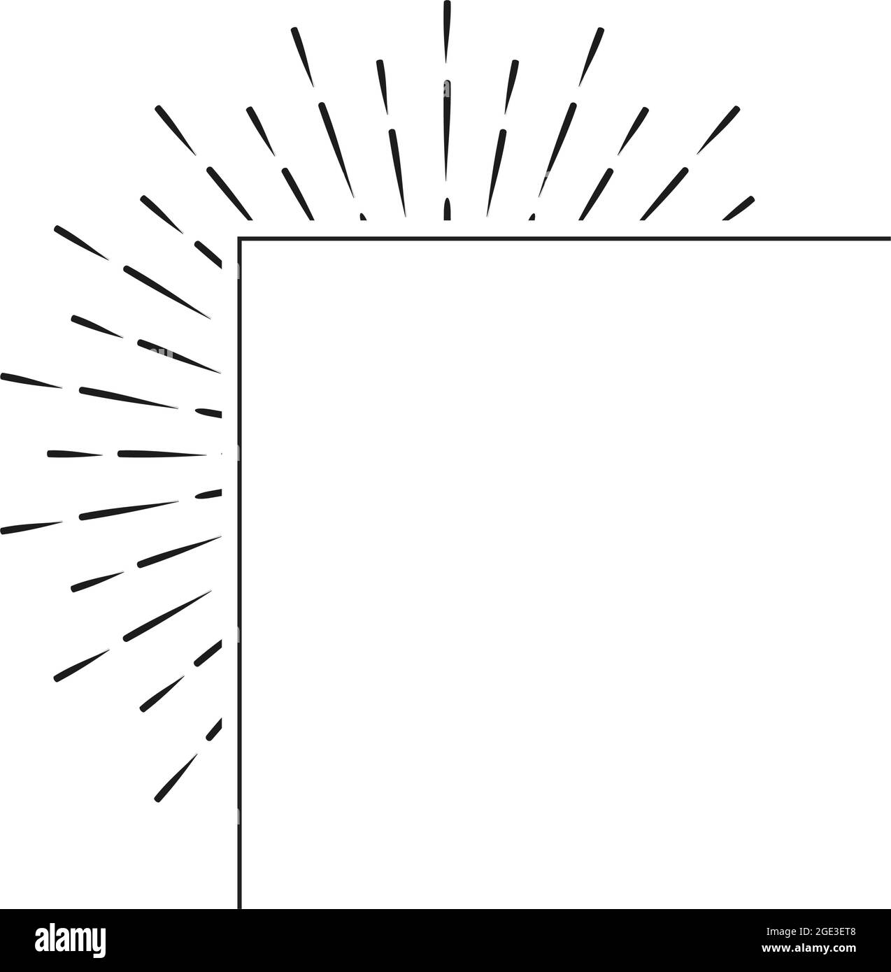 Sun Rays Frame Image HIPSTER FRAME - SUN RAYS Stock Vector Image & Art - Alamy