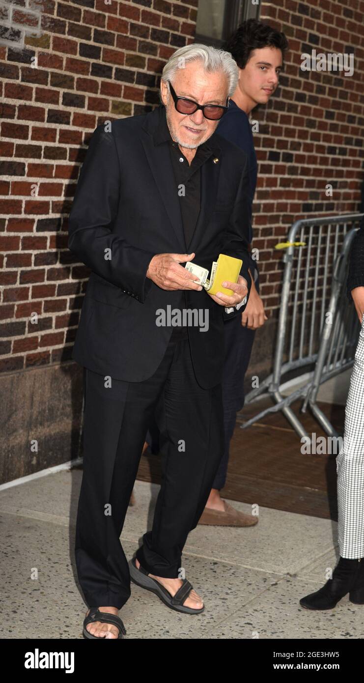 New York NY 20210630 Harvey Keitel leaves the studios of The Late Show with Stephen