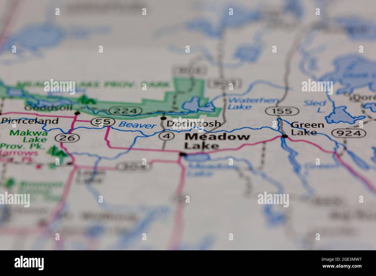 Dorintosh saskatchewan map hires stock photography and images Alamy