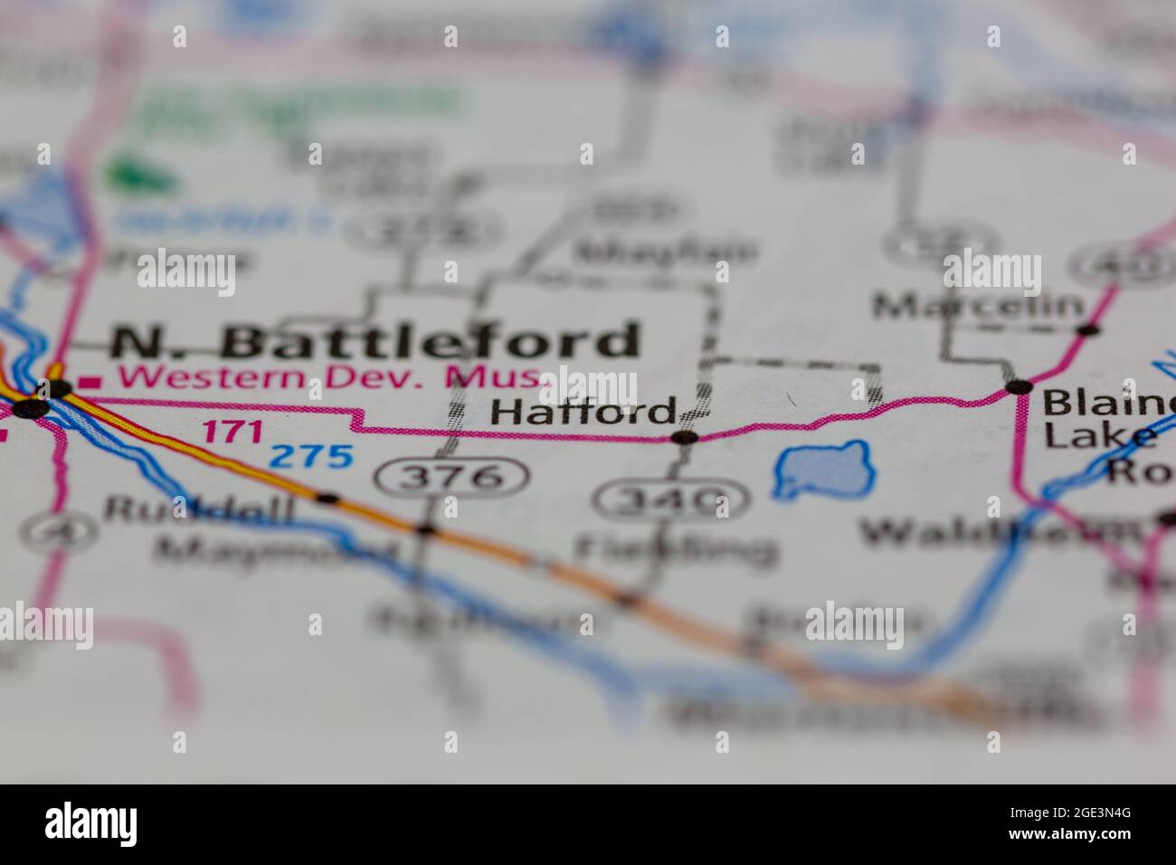 Map of hafford saskatchewan hires stock photography and images Alamy